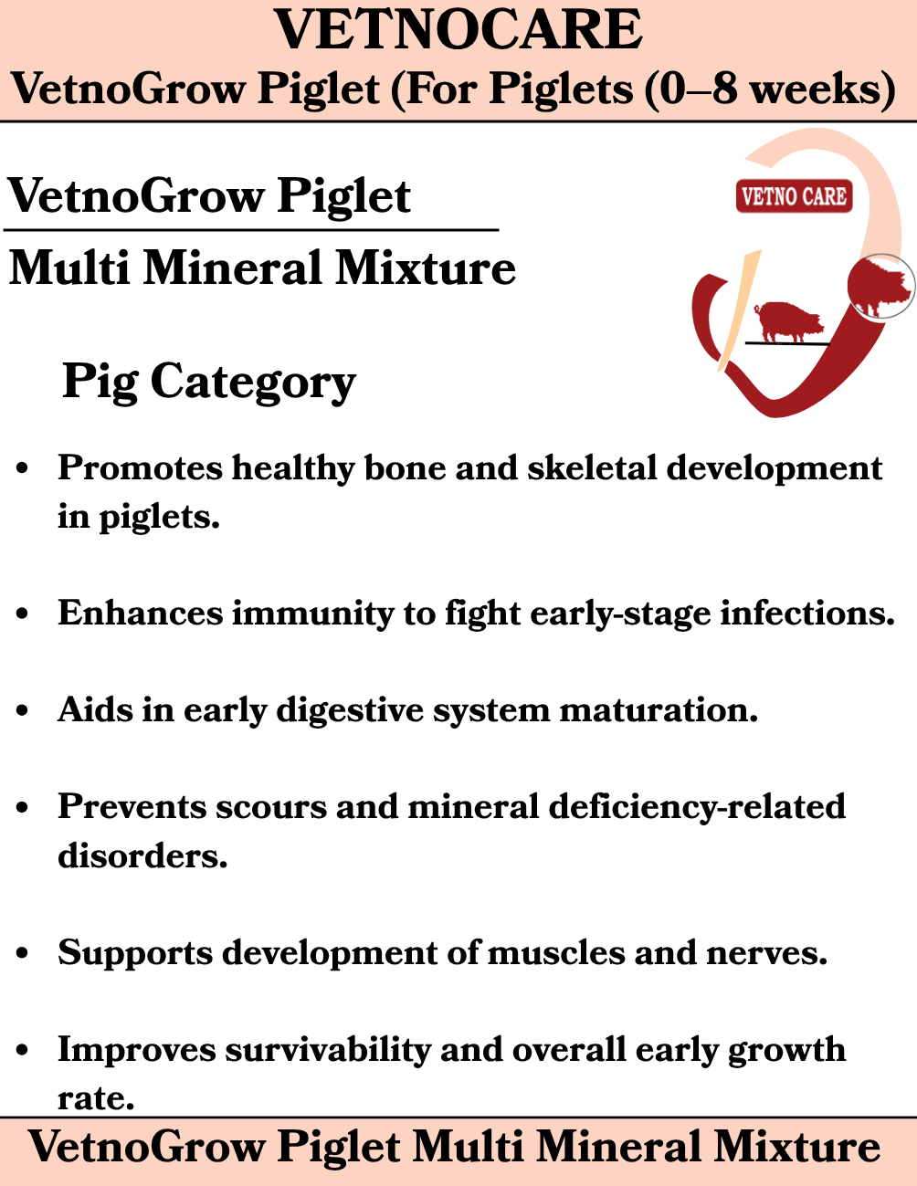 VetnoGrow Piglet
