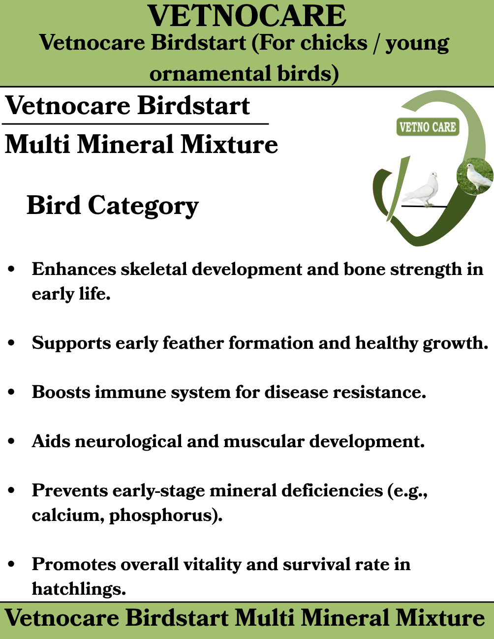 Vetnocare Birdstart