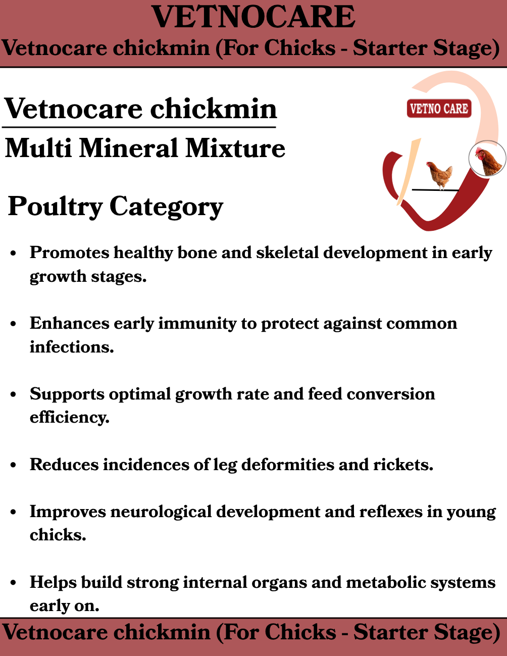 Vetnocare chickmin