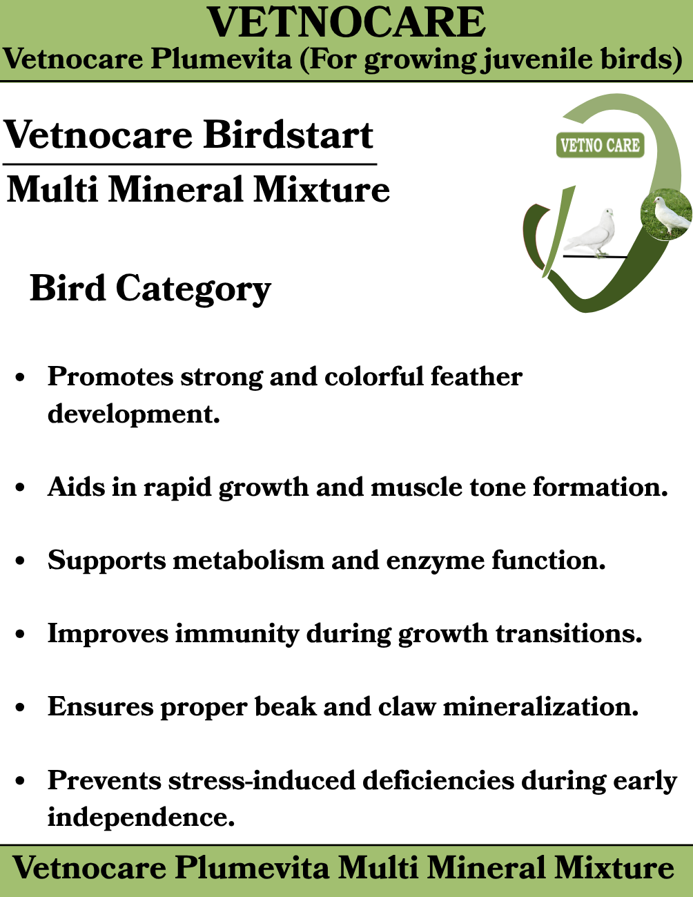 Vetnocare Birdstart