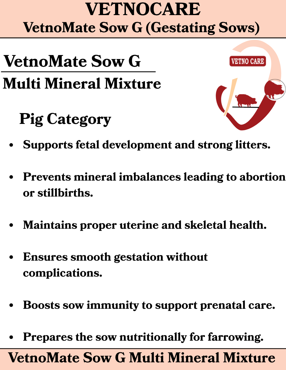 VetnoMate Sow G