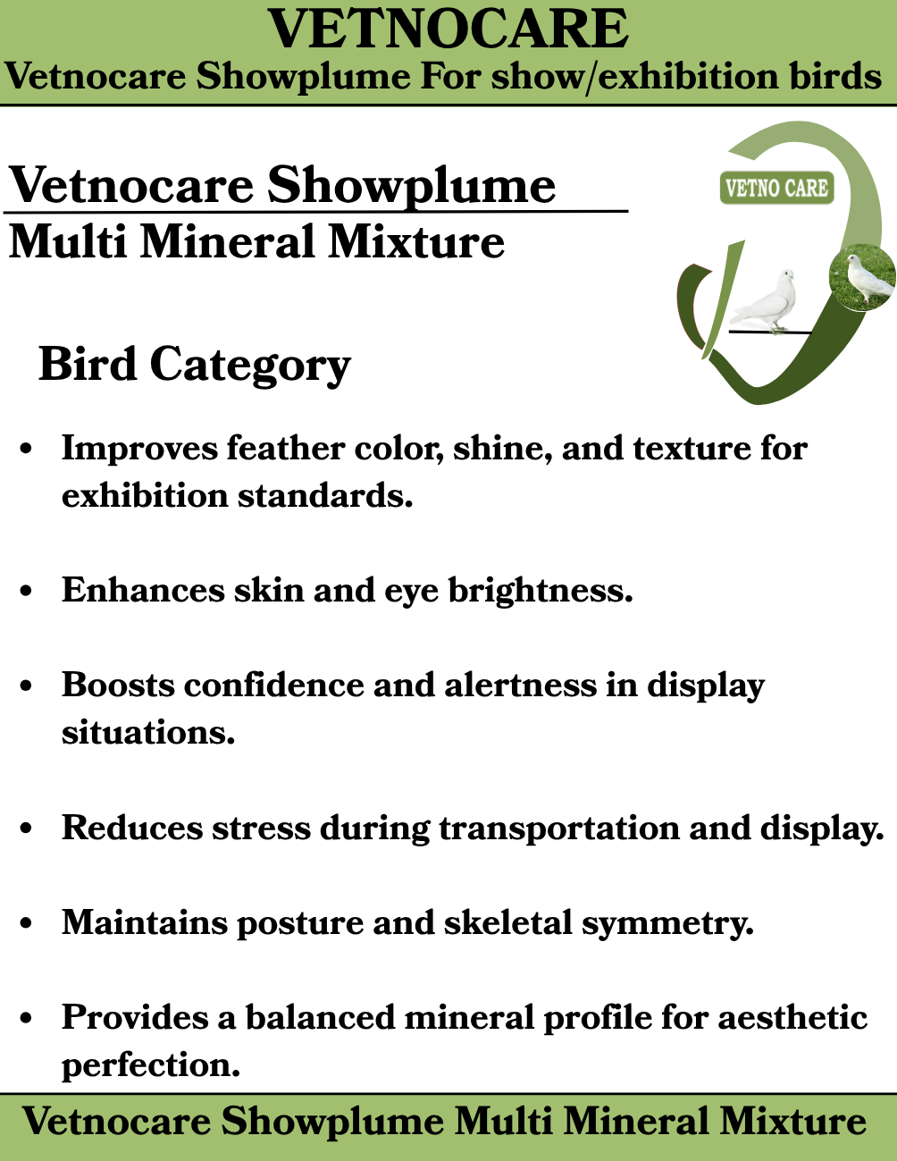 Vetnocare Showplume
