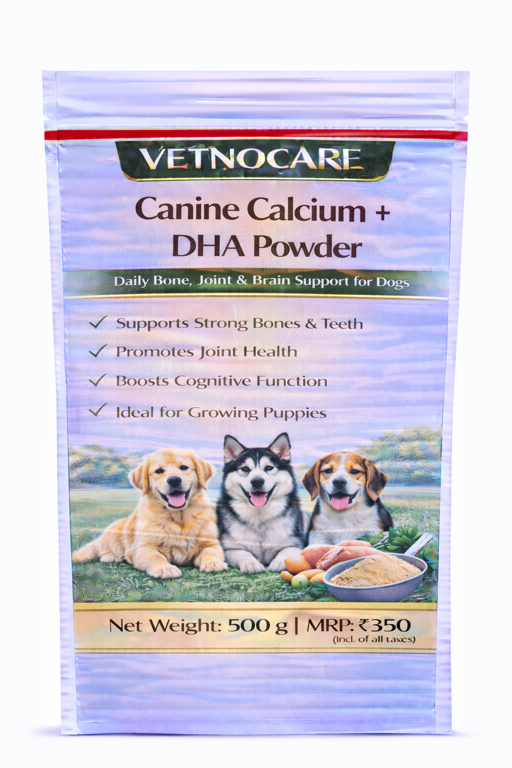 Vetno Canine Calcium + DHA Powder