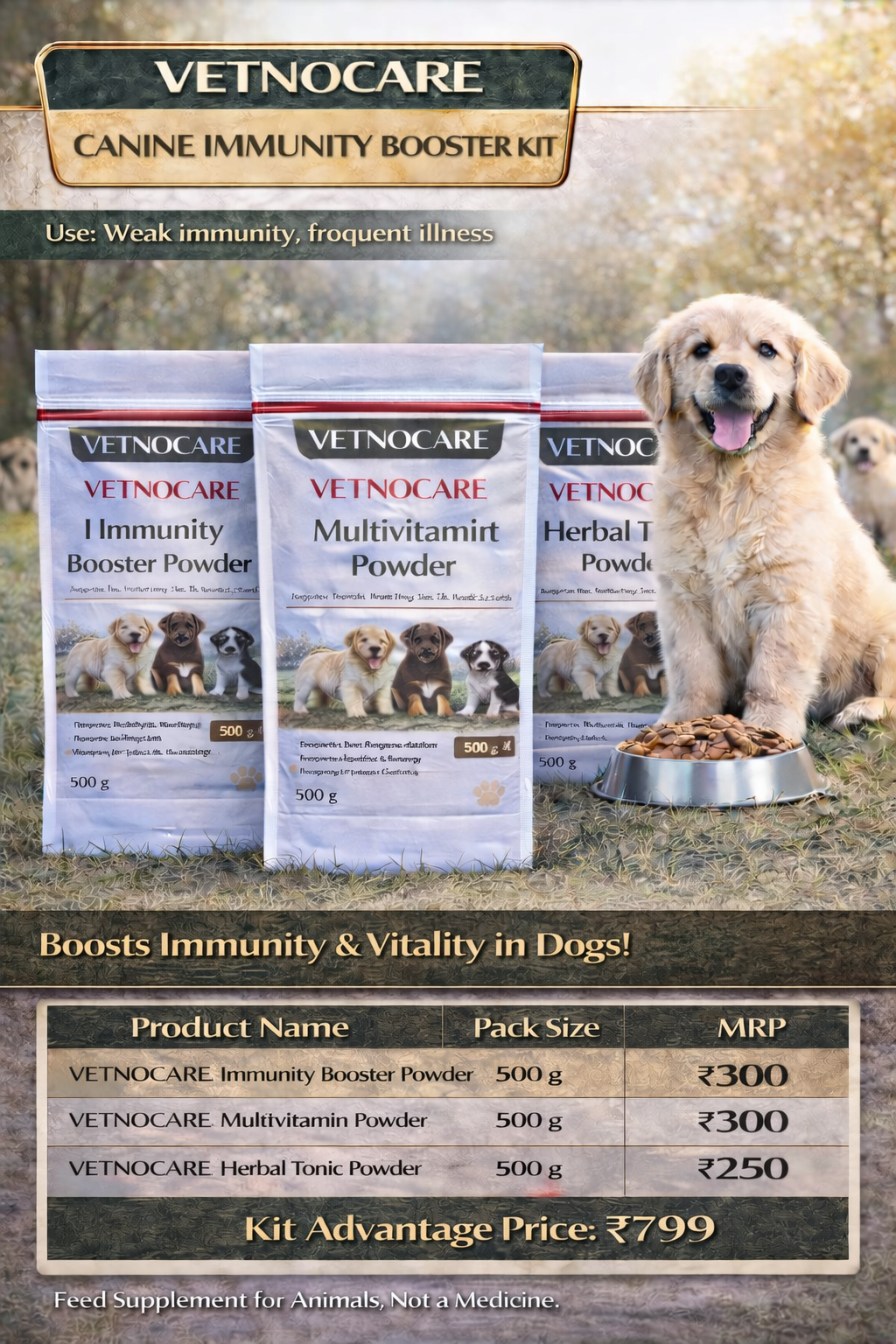 Vetnocare Canine Immunity Booster Kit