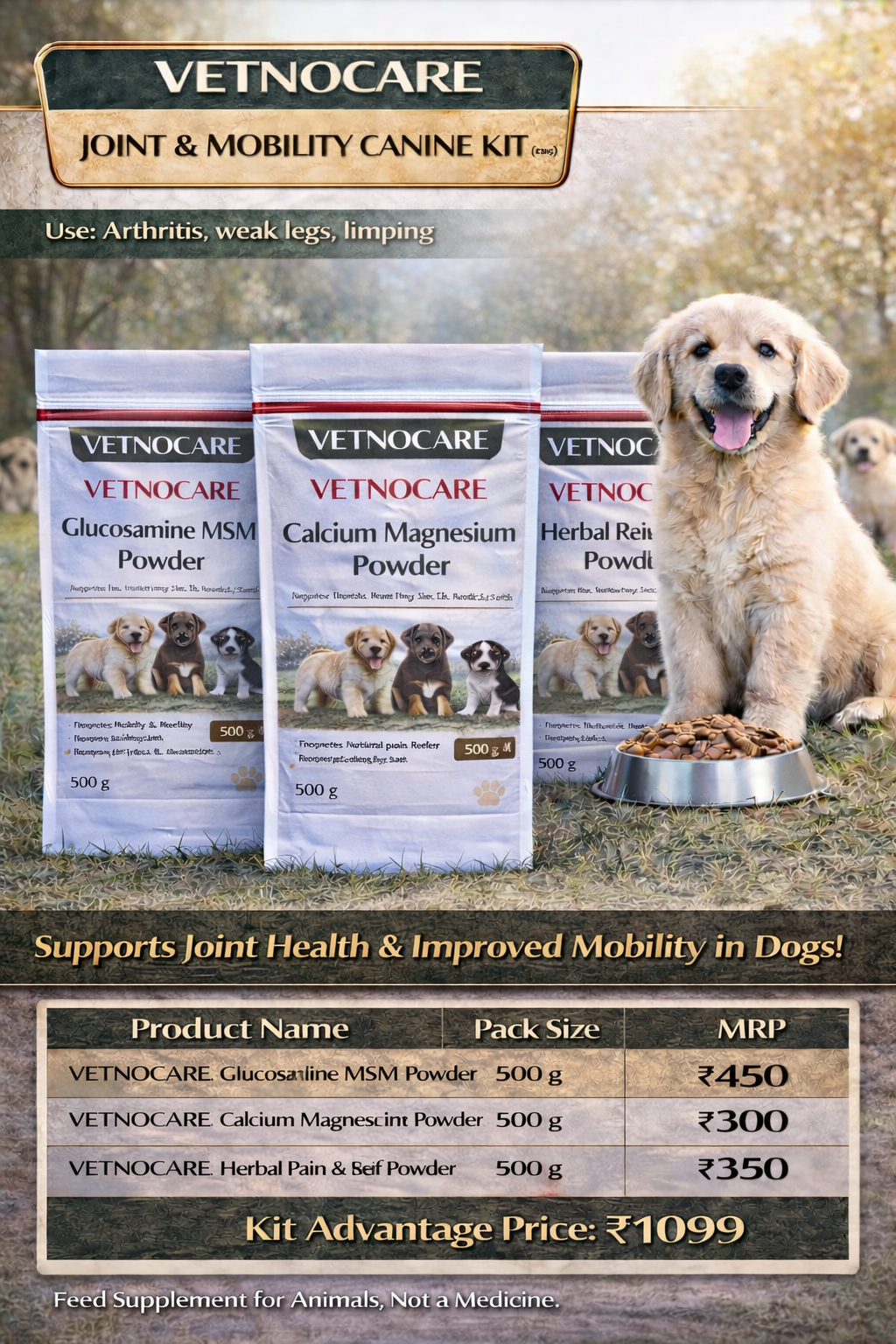 Vetnocare Canine Joint & Mobility Kit