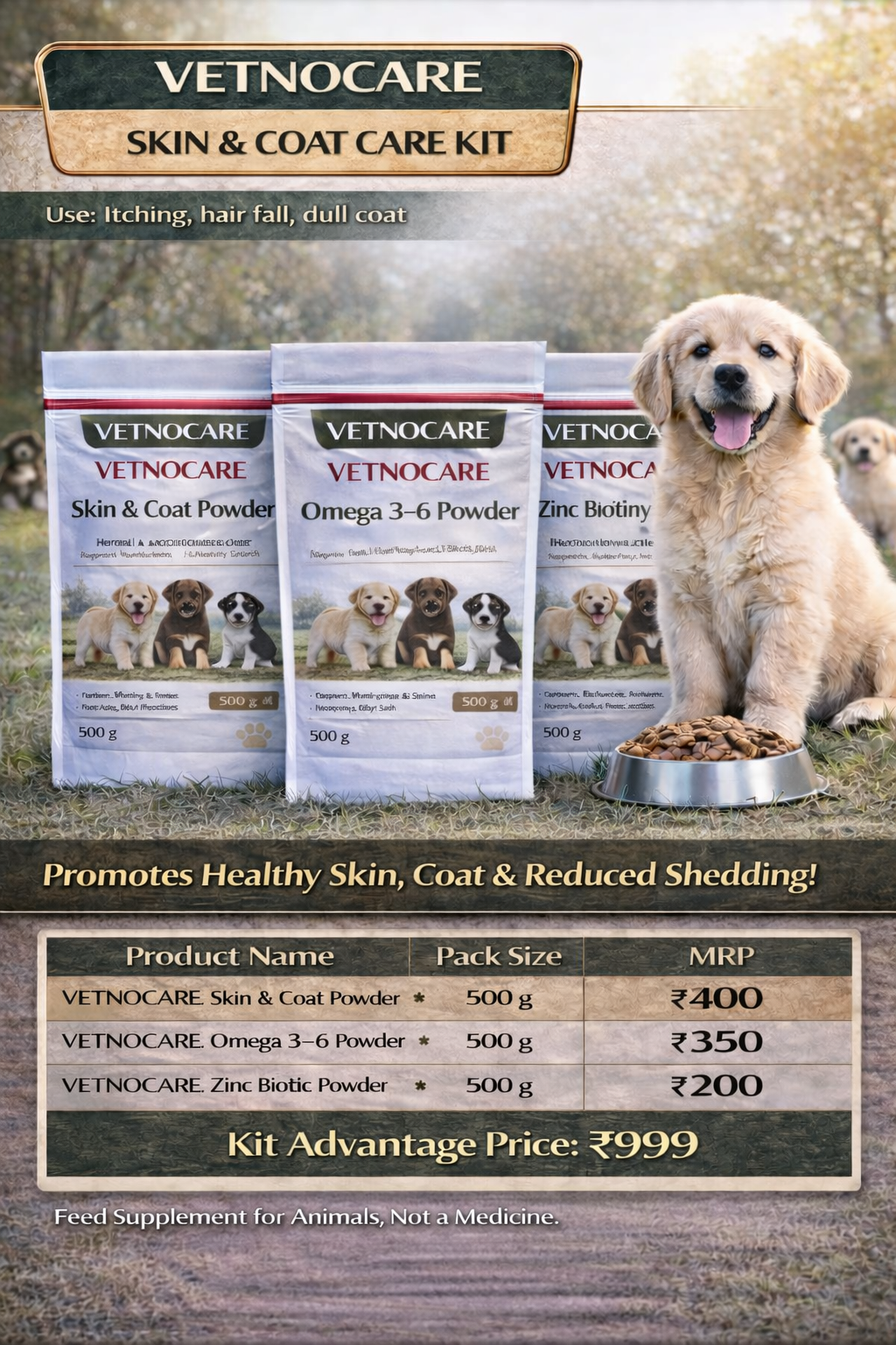 Vetnocare Canine Skin & Coat Care Kit