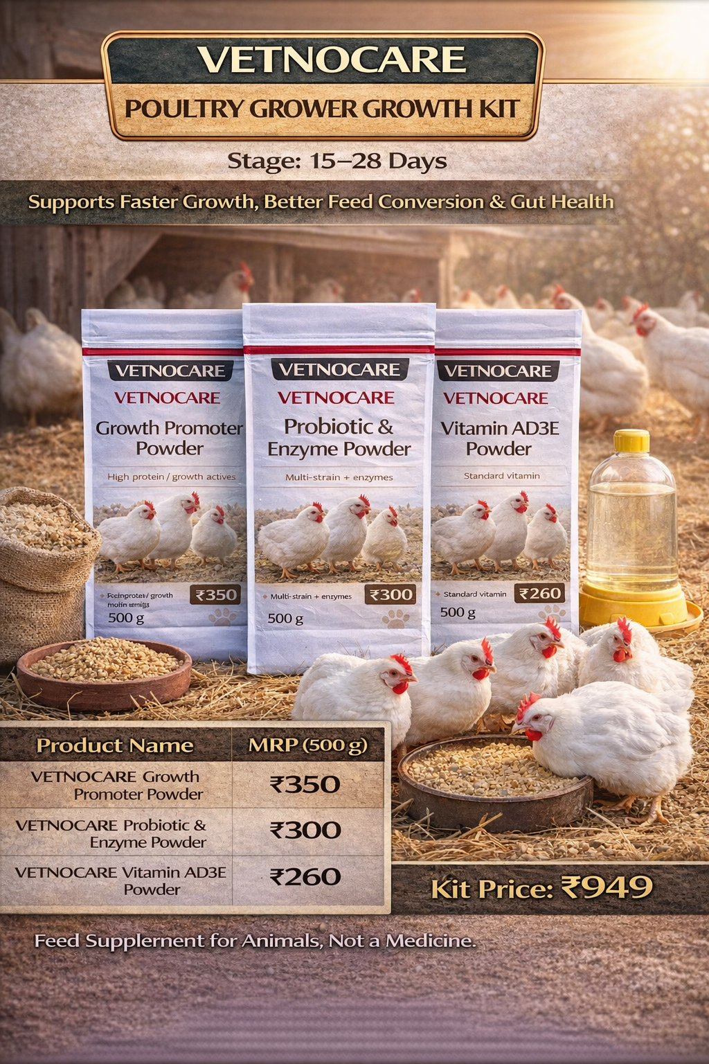 Vetnocare Grower Performance Kit