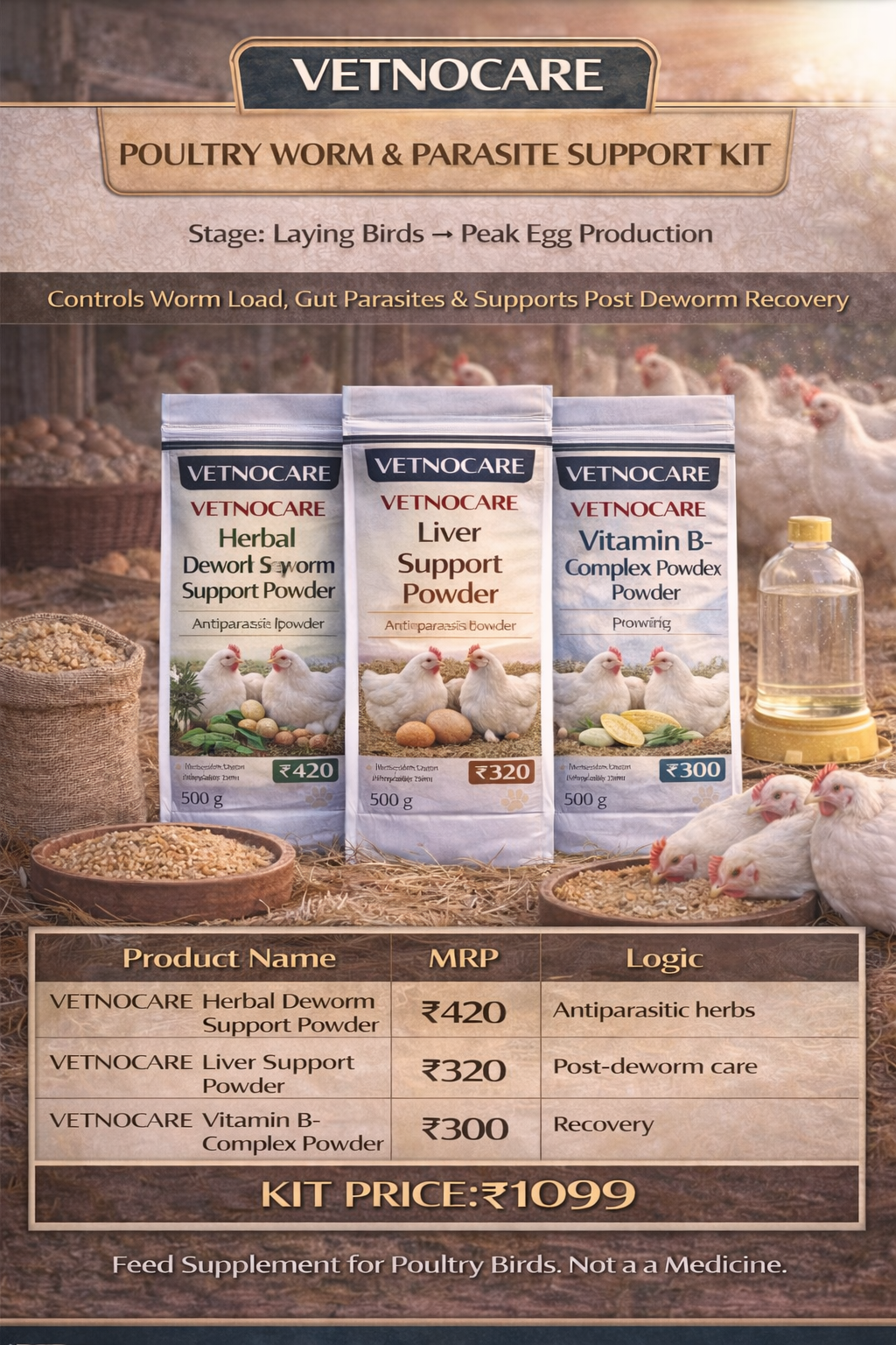 Vetnocare Worm & Parasite Support Kit