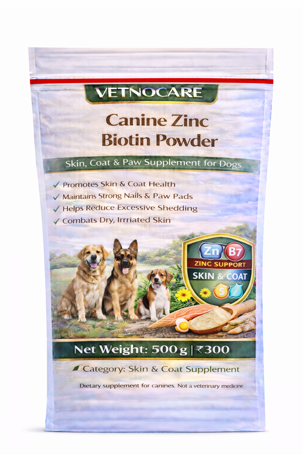 Vetno Canine Zinc Biotin Powder