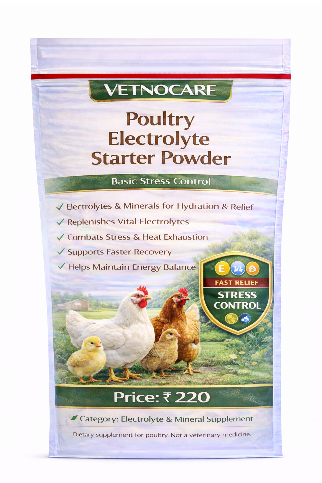 Vetno Poulrty Electrolyte Starter Powder