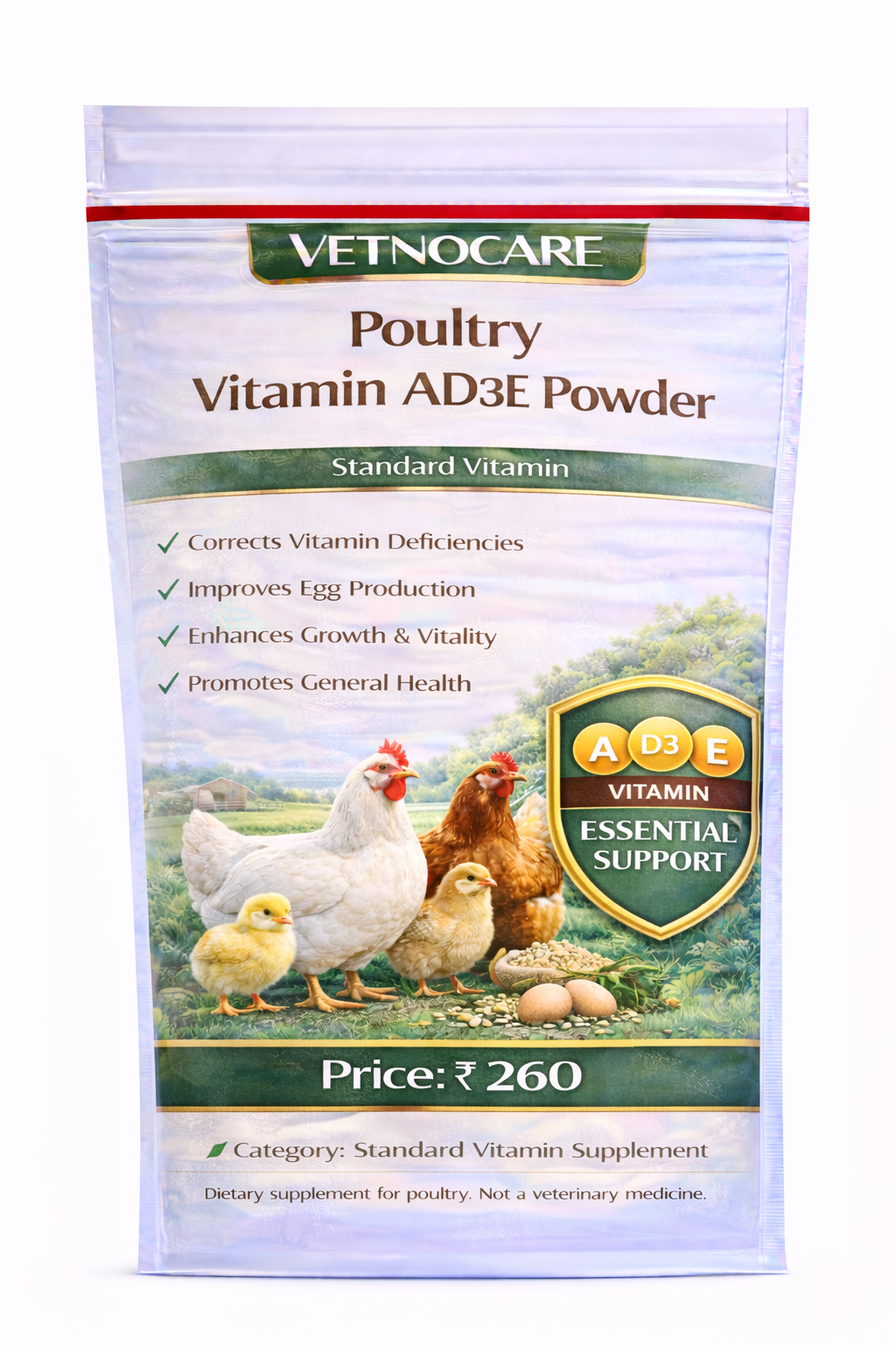 Vetno Poultry Vitamin AD3E Powder