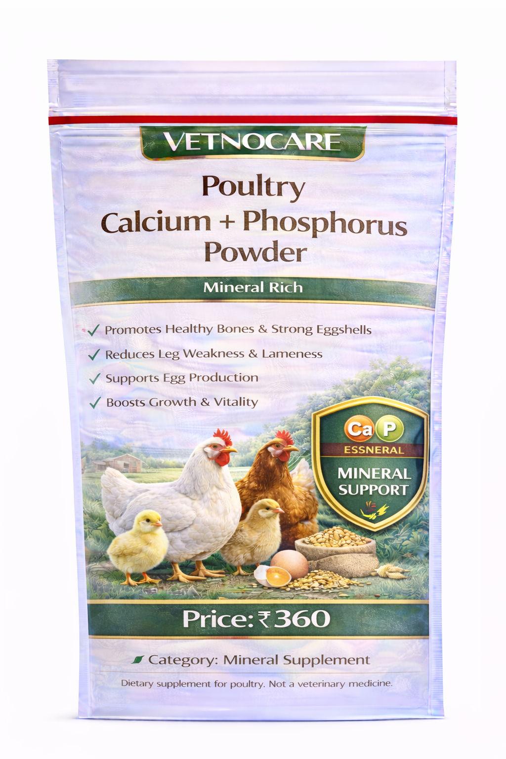 Vetno Poultry Calcium + Phosphorus Powder